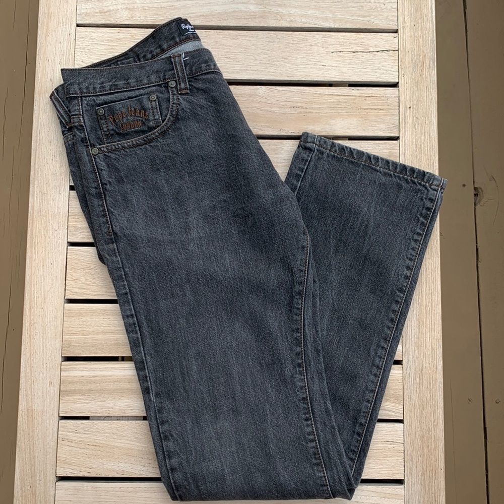Pepe Jeans London Charcoal Grey Denim Jeans